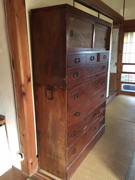 【時代 箪笥】アンティーク 大正 骨董 時代家具 レトロ たんす_3