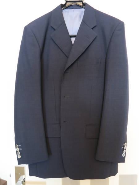 ダンヒル　フルオーダースーツ　ブルー（明るいネイビー）