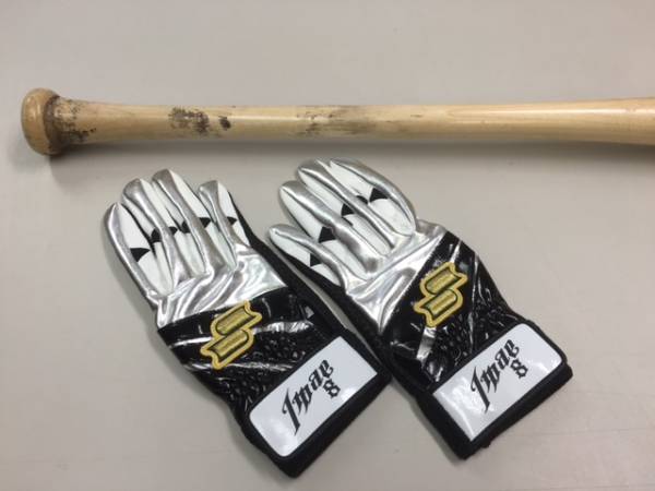 ロッテ今江選手バッティンググローブ 野球 元千葉ロッテ 今江選手使用のバッティング手袋