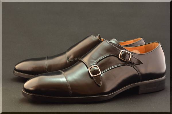 ★新品★有名ブランド★訳あり★ダブルモンク★BL26.5革底