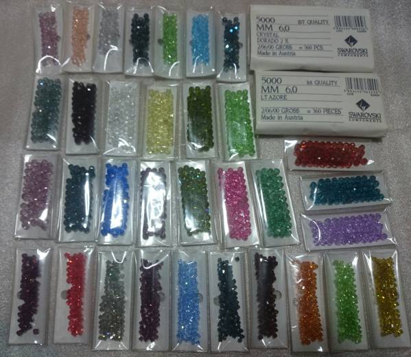 ■スワロフスキービーズ サイズ 型番色々 5000 6mmメイン福袋■
