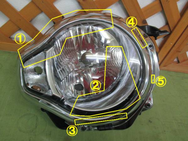 30245【ハスラー　MR31S　右ヘッドライト】ktr212t