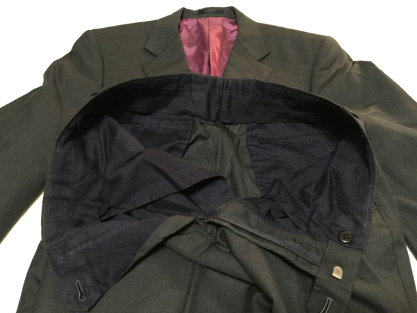 セ・レブご用達ポールスミス◆黒千鳥格子春夏スーツセットアップ