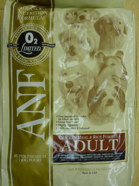 即決】 ANF 成犬用 チキン&ライス 15kg.3 即決ANF成犬用チキン