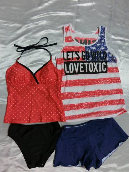 ★新品★Love toxic★ガールズ水着★カバーアップ付 4点★150