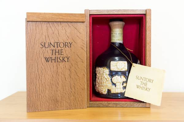 SUNTORY THE WHISKY 未開封 有田焼 陶器 ボトル　木箱入 ◇サントリー ザ ウイスキー 陶器 木箱 未開封◇ Y SUNTORY THE WHISKY