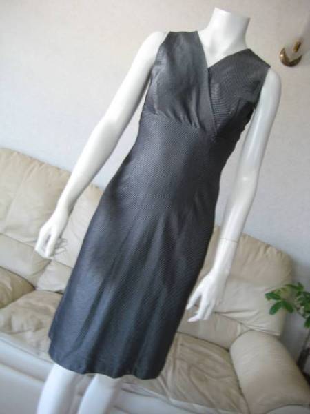 アナイ　ANAYI シルクワンピース　新品　36 ANAYI アナイ☆絹☆ステキ！ライン美☆大人ワンピース☆36 アナイ