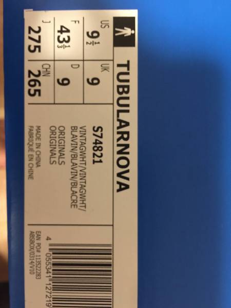 ADIDAS TUBULAR NOVA yeezy boost 350 750 27.5cm