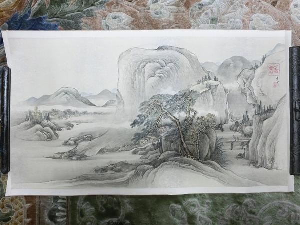 絵画/タペストリ ◇山崎修『Paris』肉筆油彩画 サイン有 F10