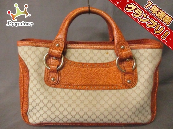 セリーヌ ハンドバッグ ブギーバッグ グレーベージュ×ブラウン