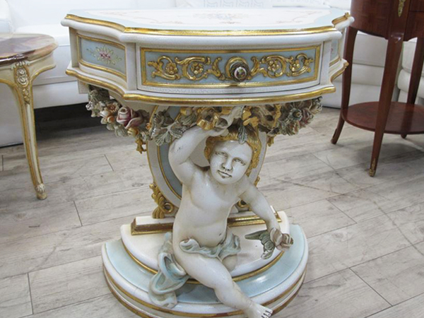 豪華！イタリアクラシック様式 高級サイドテーブル 約25万円