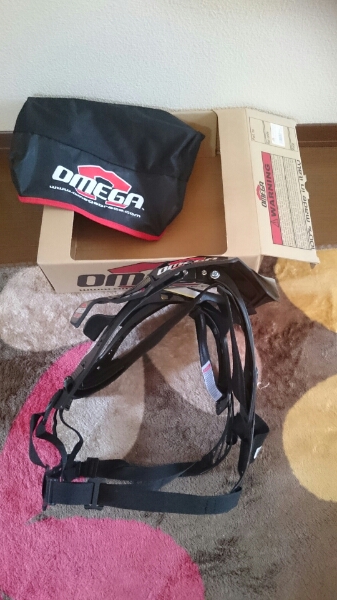 バイクツーリングで首を守るプロテクター OMEGA S1ネックブレース