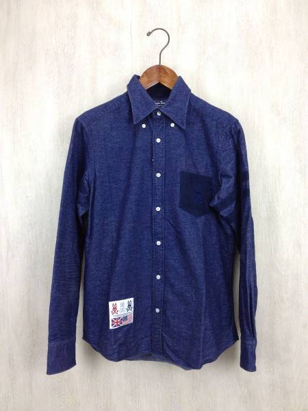 Psycho Bunny◆×DUFFER/長袖シャツ/M/デニム/IDG