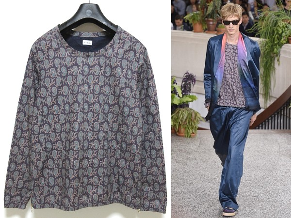 美ポールスミス メインライン15SSペイズリープルオーバーシャツS