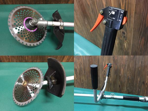 刈払機 草刈機 整備済み Green AT241G 24cc 両手ハンドル