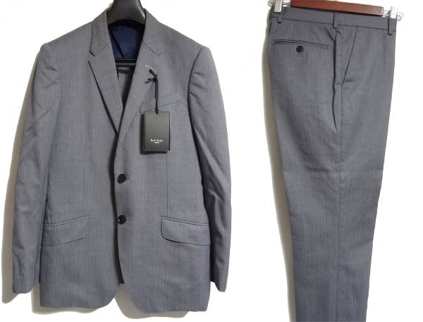 新品 15SS ポールスミス The Byard ストライプ スーツ S グレー 【公式