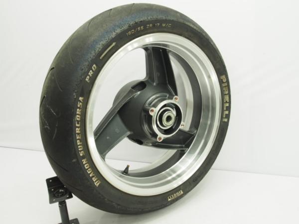 曲無ZZ-R1100Dリアホイール17x5.50_ZZR1100DベアリングOK ZZR1100⁄ZX