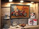 1円 伝説の名車登場 インディアンモーターサイクル木製看板