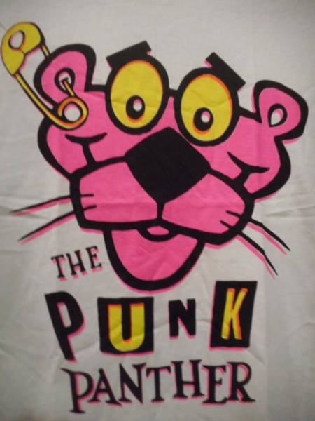 Punk Panther ピンクパンサー パロディ プリントｔシャツ アニメーション映画 パンク イラスト キャラクター 売買されたオークション情報 Yahooの商品情報をアーカイブ公開 オークファン Aucfan Com