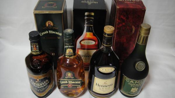 ★古酒★コニャック２本＋スコッチ２本の未開封ですがNC・NRで★
