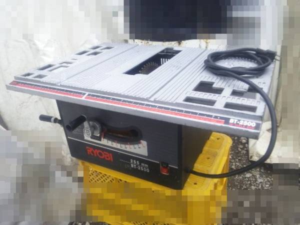 RYOBIテーブルソー BT2500 まるのこ 中古格安出品