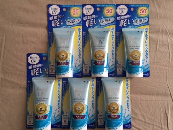 【送料無料】ビオレ さらさらUV アクアリッチ 日焼け止め ×６個