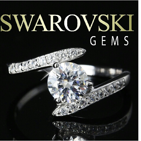 SWAROVSKIリング】ジェム刻印有り ゴージャスな指元に注目度UP 指輪