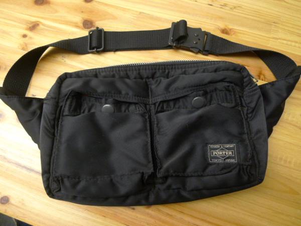 ◇ PORTER ポーター タンカー ウエストバッグ ボディ 黒 TANKER