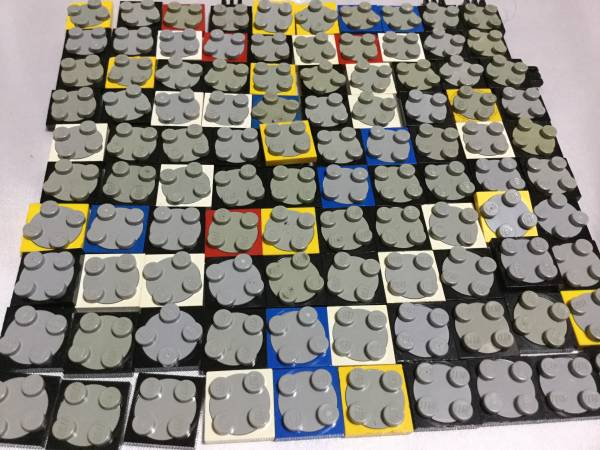 レゴ 大量 ２×２回転　プレートパーツ　100個セット
