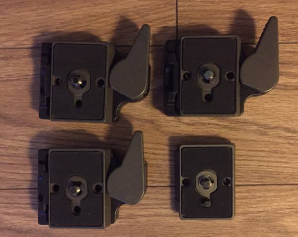 マンフロット 323 3個組　控えプレート付　