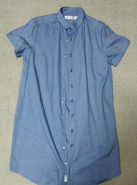 アイアムアイIamI数字刺繍半袖ワンピース新品アトリエドゥサボン