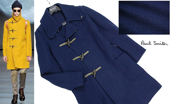 定7万 美品 ポールスミス メインライン デザインダッフルコート