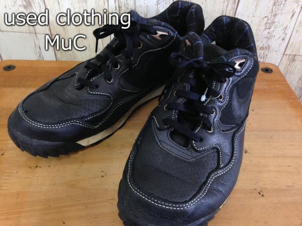 S52☆NIKE/ナイキ☆切り替えスニーカー☆黒☆27.5ｃｍ