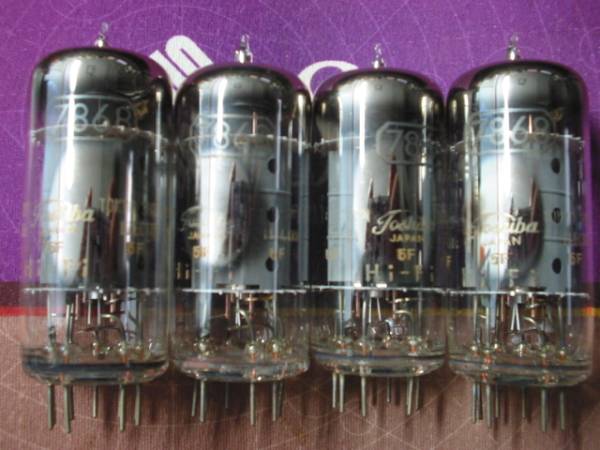 【中古送料込】Toshiba　7868　HiFi管　4本