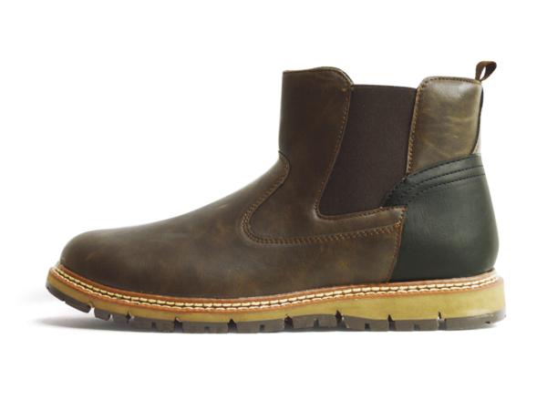 新品【25.5cm】送料無料 ブーツ 防水 サイドゴア 男 エドウィン