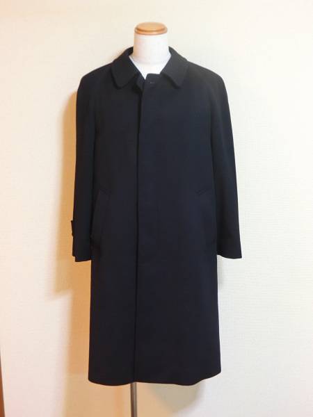英国製　アクアスキュータム　カシミヤ混　ステンカラーコート