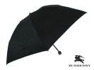 新品 高級 バーバリー折りたたみ傘 メンズ 黒×チェック柄