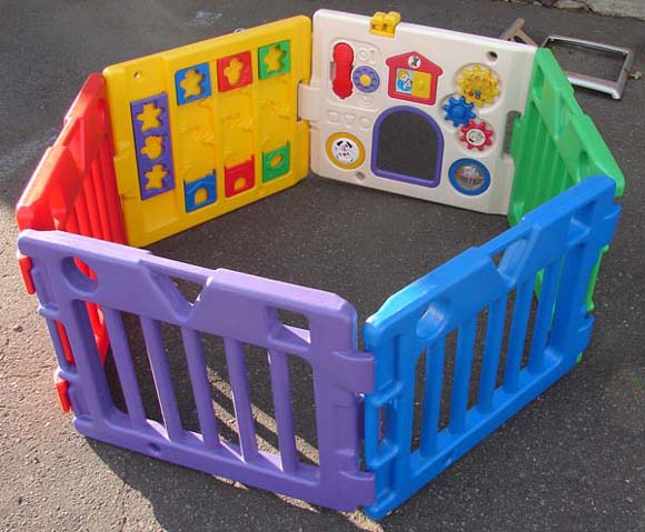 札幌発 引取歓迎 today’s kids ベビーサークル 6枚 中古