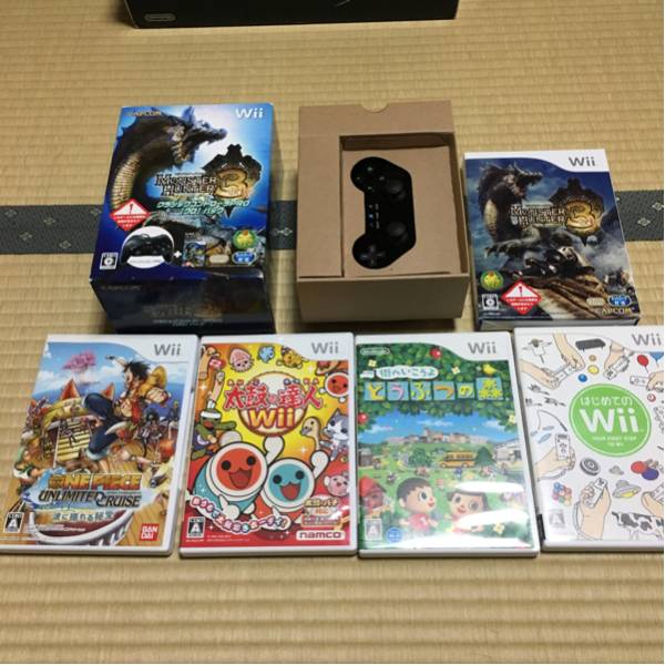 Wii本体、コントローラ、ソフトセット 本体 Nintendo Wii クラシック
