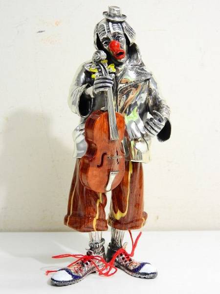 868/◇銀製置物 925刻印在 イタリア製 ピエロ オブジェ