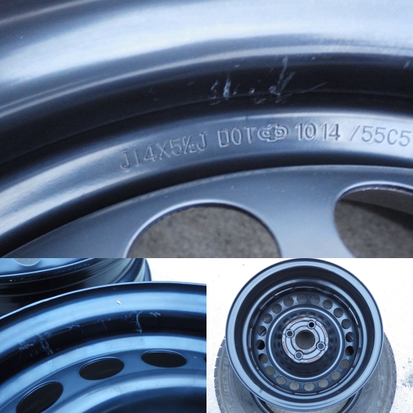 ホンダ モビリオ フィット 純正 スチール 14x5.5+45 4H100 1台分