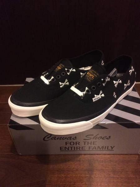 税込み価格 26.5cm WTAPS VANS OG AUTHENTIC LX Bones クロスボーン 黒