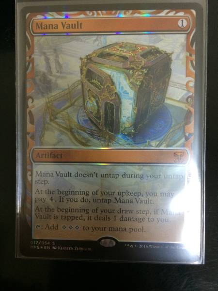 MTG 魔力の櫃/Mana Vault　英語版　１枚 MTG Mana Vault 魔力の櫃 Foil カラデシュ 英語 1枚 おもちゃ