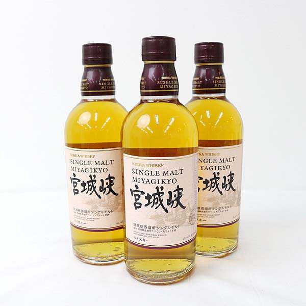 ★古酒 3本/ニッカ 宮城峡 500ml T6J09153-154.A6J0551
