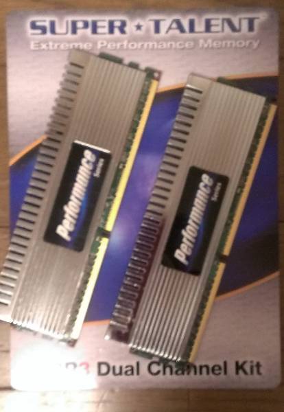 【メモリー】 SUPER TALENT DDR3-1600 DIMM 8GBキット (4G×2枚)