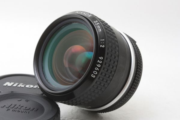 極美品☆ニコン Nikon Ai Nikkor 35mm F2 単焦点 完動♪ #343