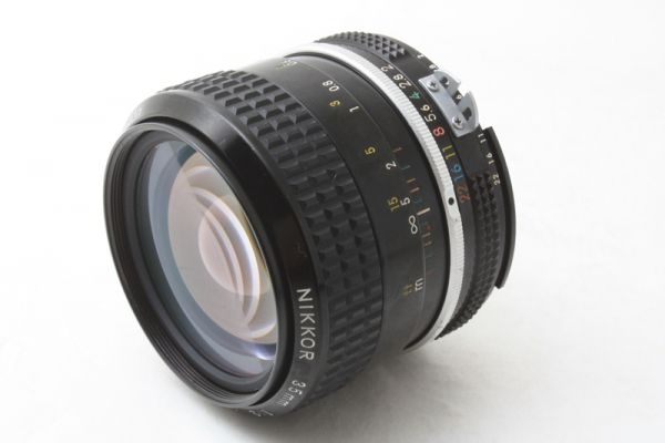 極美品☆ニコン Nikon Ai Nikkor 35mm F2 単焦点 完動♪ #343