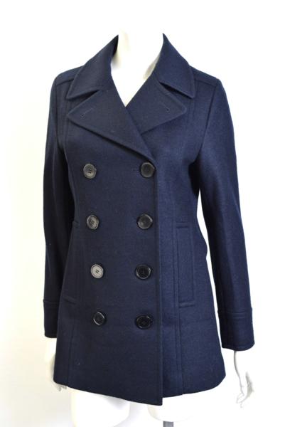 2805-16R0027★イッツインターナショナル★スマートなPコート紺S