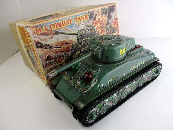 レア物 Taiyo 1960年代製 M-4 Tank 完動ほぼ゛美品 長さ31 cm VINTAGE
