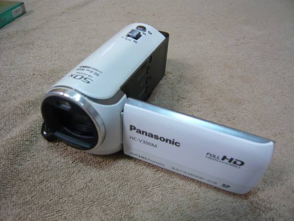 Panasonic HC-V300M FULL HD ビデオカメラ ホワイト 動作品 Panasonic